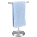 Hand Towel Holder Stand, Free Standing Towel Rack Stand with Stainless Steel Base, Rust-Proof Towel Bar for Bathroom Kitchen Countertop (Brushed Nickel)