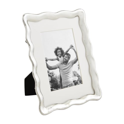 Mud Pie 4X6 Wavy Metal Frame; 9 1/4" X 7"