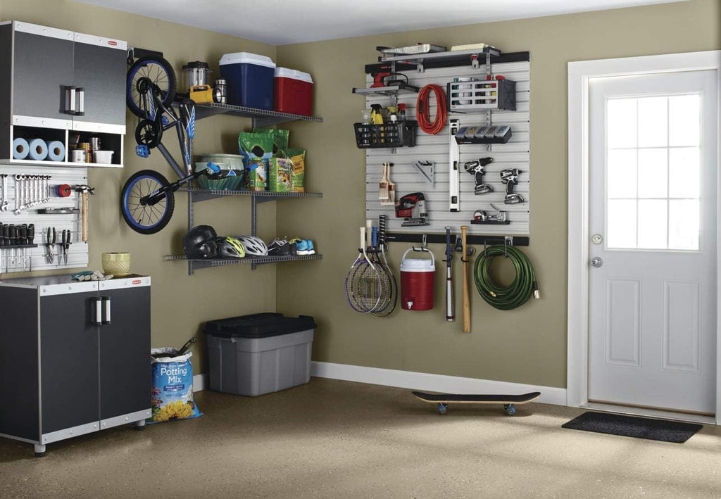 Rubbermaid FastTrack Rail Access Bin - Versatile Garage Organizer for Sports & Gardening Supplies | Durable Storage Solution