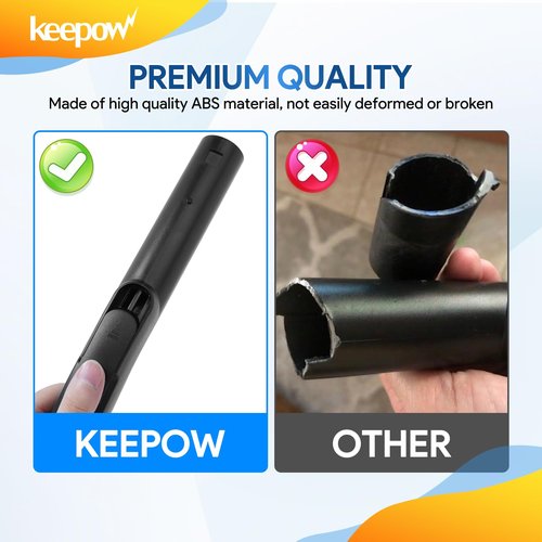 KEEPOW Plastic Bent End Hose Vacuum Parts Fit for Miele Vacuum Cleaner Compact C1, C2, C3, S4, Part# 5269091