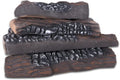 vchin Gas Logs, 10 Piece Ceramic Log for Fireplace and Fire Pit, Heat Resistant Realistic Logs, Stackable Fake Log Set - Gas, Propane, Electric Fireplace Indoor Insert