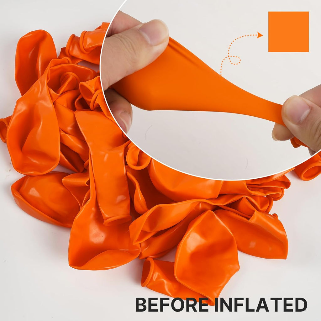 PartyWoo Orange Balloons - 50 Pack 5-Inch Mini Fall Latex Balloons for Thanksgiving & Halloween Decor