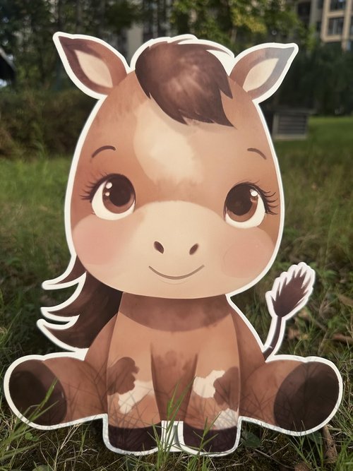 Large Farm Animal Cutouts with Stand, 12inch Farm Themed Party Decorations, Barnyard Birthday Baby Shower Supplies, Party Decorations Prop | 6PCS Stand Up Prop