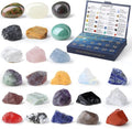 DUQGUHO Crystal Advent Calendar 2025 - 24-Day Countdown with Gemstones for Yoga & Meditation