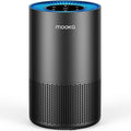 MOOKA H13 True HEPA Air Purifier - 360° Inlet for Large Rooms Up to 1300 Sq Ft | Quiet 13dB, Ideal for Pets & Allergies (Black)