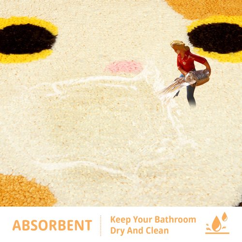NIGOWAYS Bathroom Rug - Bathroom Mat,Calico Cat Rug,Soft Cat Bath Mat,Non Slip Bath Mats for Bathroom Kitchen Bedroom,Home Decorations(20 * 22inch)
