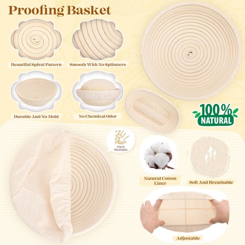 Sourdough Starter Kit, Sourdough Bread Baking Supplies, Sourdough Kit Home and Kitchen, Sourdough Starter Jar, Sourdough Jar, Bread Proofing Basket, Sourdough Bread Basket, Sour Dough Kit Tools