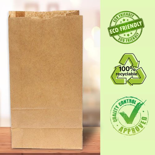 Perfect Stix 4lb Brown Paper Bags-Lunch Bags, Craft Bags, Grocery Bags- Pack of 2000ct