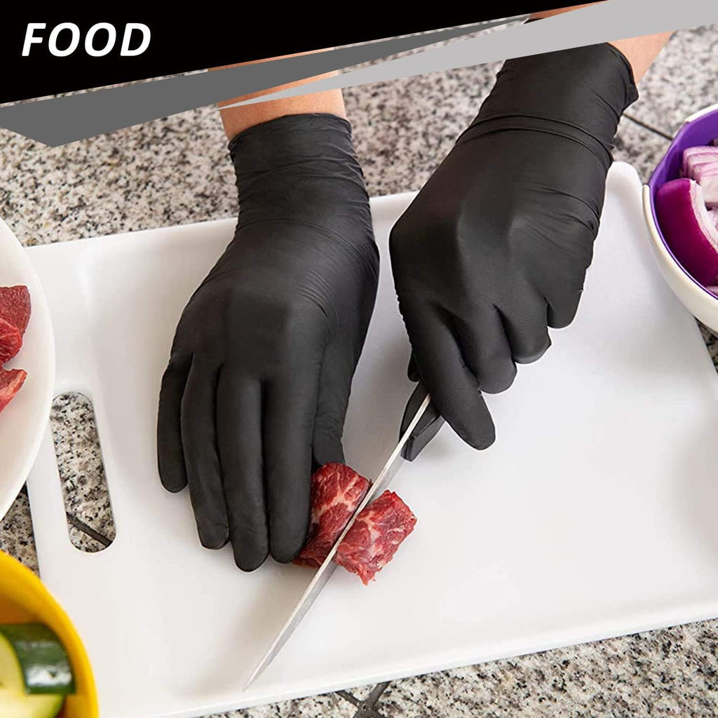 PROMEDIX P Nitrile Disposable Gloves - 4 Mil, 100 Count, Latex-Free & Powder-Free for Food Safety