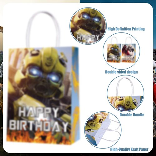 Bulalu 16Pcs Birthday Party Supplies Set, Cartoon Birthday Decorations for Elegantly Theme Party Decorations