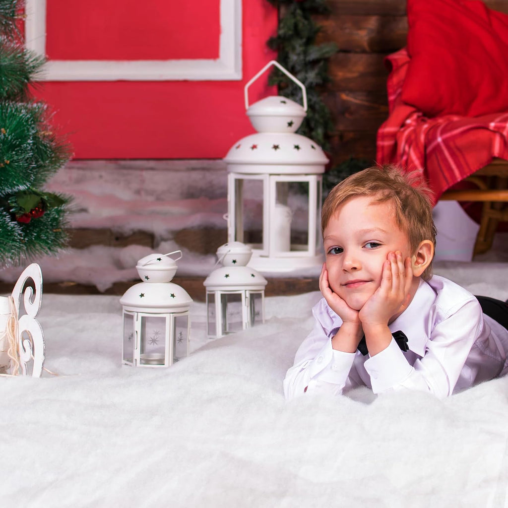 QZYL Snow Blankets - 2 PCS Thick 3x8 FT Artificial Fake Snow for Christmas Village Displays | Winter Wonderland Decor