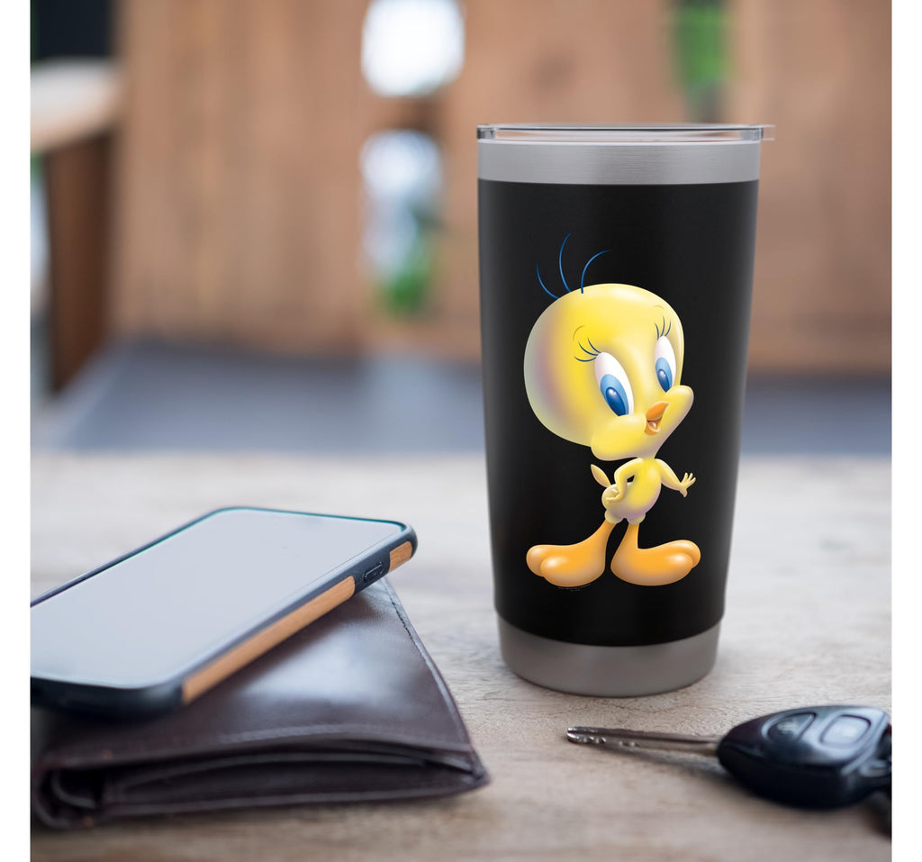 Looney Tunes Tweety Bird Airbrushed Stainless Steel Insulated Tumbler