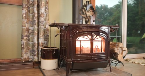 Heat Powered Stove Fan – 14" 4-Blade Non-Electric Thermal Fan for Wood, Pellet, & Log Burners | 348 CFM Airflow, Silent Operation | Freedom Stoves Compatible