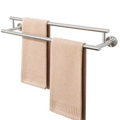 Alise Double Towel Bar Brushed Nickel,24" Towel Racks for Bathroom Wall Mounted,Bathroom Towel Rack SUS304 Stainless Steel Bathroom Towel Holder Quick Drying Hand Towel Holder Towel Bar for Walls