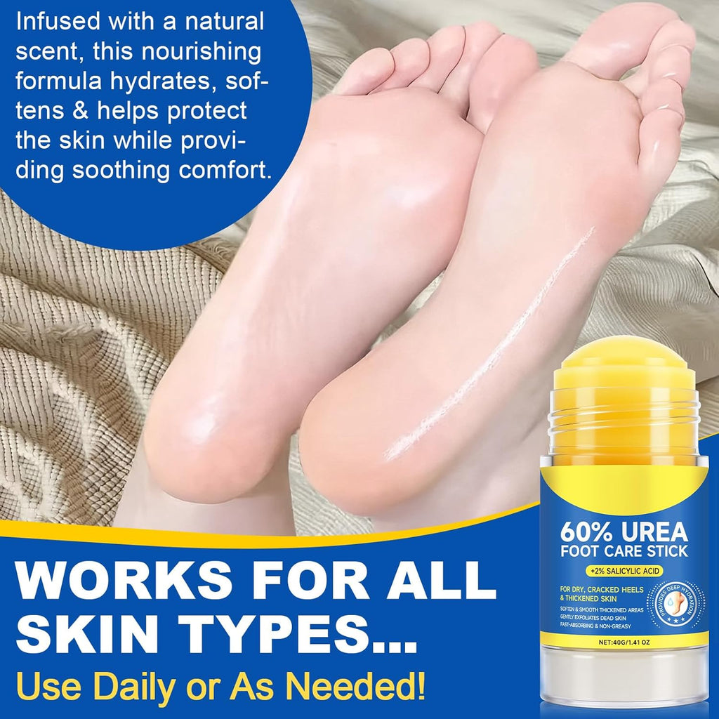 Regine Switzerland Urea Cream Stick - Maximum Strength Exfoliating Foot Balm with 2% Salicylic Acid | 1.4oz