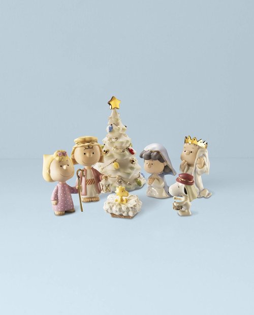 Lenox Peanuts Christmas Pageant Figurines Set - 7-Piece Multicolor Collection