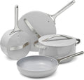 Caraway Non-Stick Ceramic Cookware Set - 12-Piece Oven Safe Pots, Pans & Lids | PFAS & PFOA Free - Gray