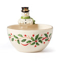 Lenox 893504 Holiday Snowman Bowl, Christmas Hosting