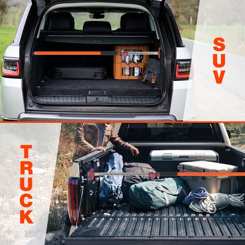 3rd Hand Adjustable Support System, Adjustable Cargo Bar for Pickup Truck Bed, and Drywall - Extends from 35" to 63", 2 Pack Load-Bearing Capacity 264 lb (120 kg)