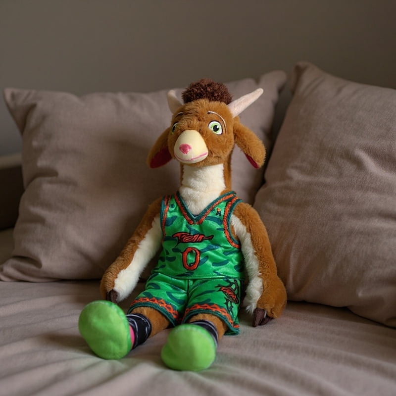 GOAT Movie Decorative Pillow Buddy - Green, 12x12 Inch Plush Sport Toy