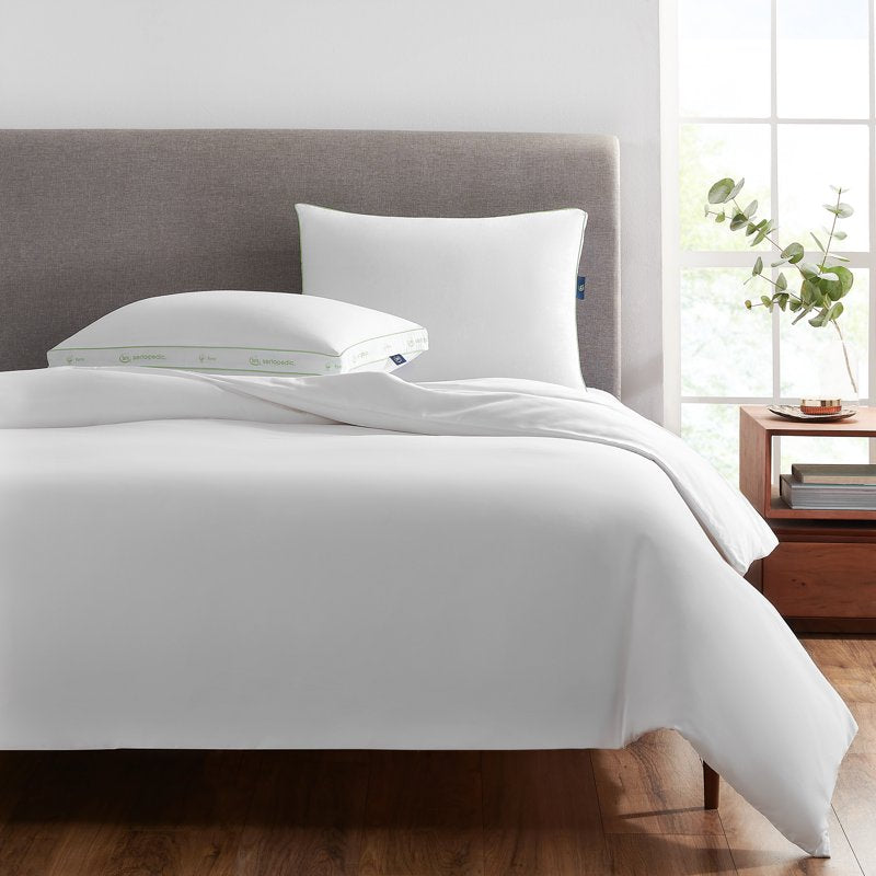Sertapedic Firm Bed Pillow 2 Pack - Standard/Queen Supportive Hypoallergenic