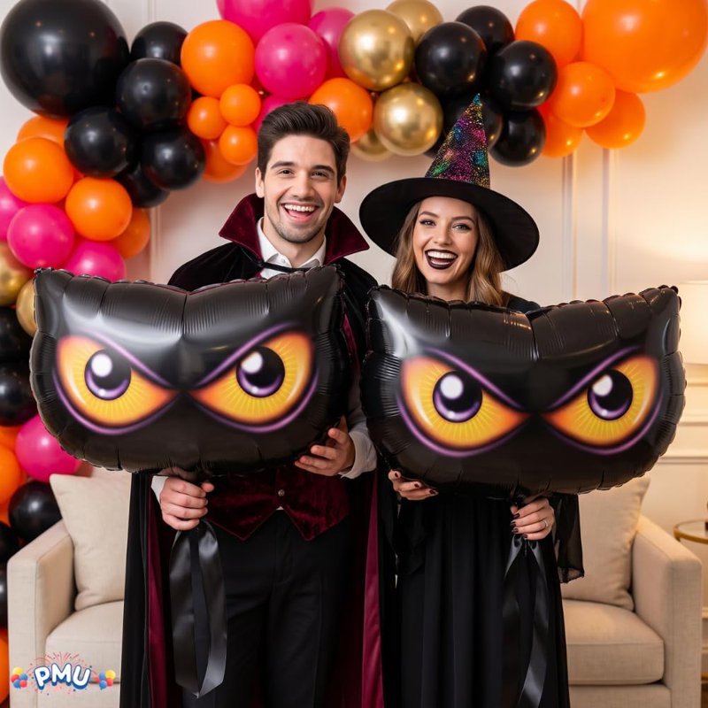 Halloween Spooky Eyes Mylar Balloon - 40 Inch Party Decoration, Package of 1