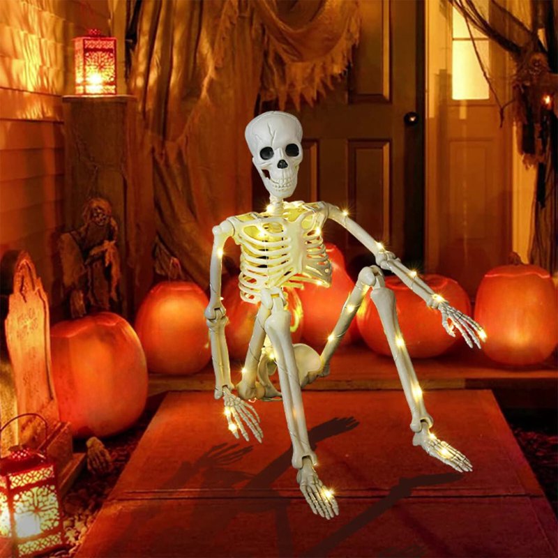 Halloween Skeleton Decorations Outdoor Skeleton Props Set - Dark Terror, Ghost House, Variation M-1