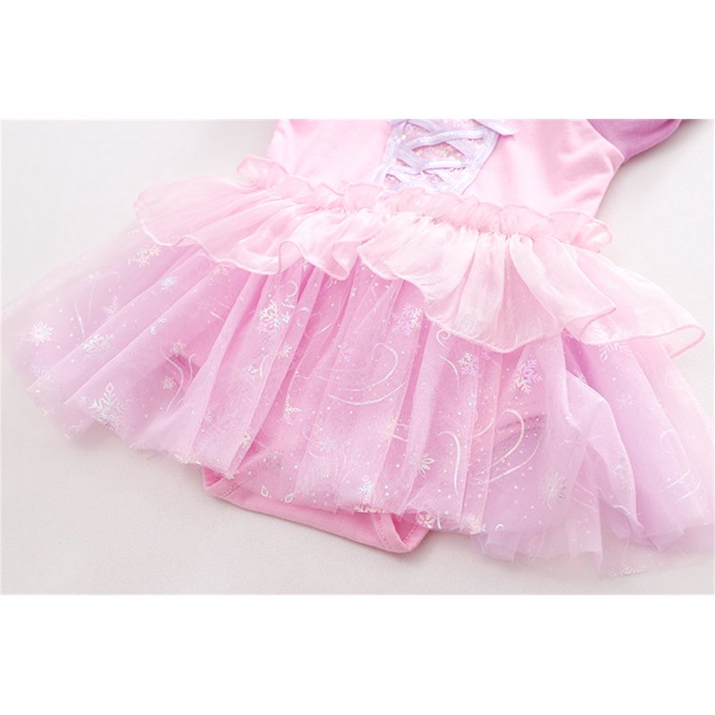 Infant Baby Girl Princess Romper & Headband Set - Pink 12-18 Months