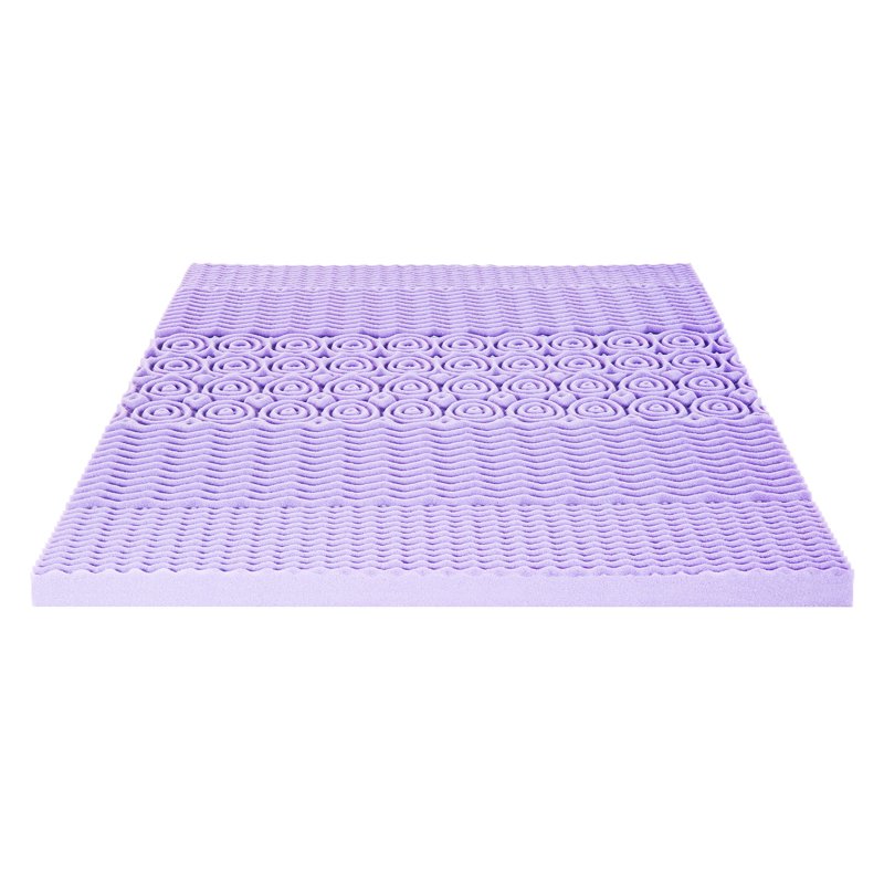 Twin Mattress Topper 3-inch 5-Zone Memory Foam with Lavender Infusion - Best Price Mattress