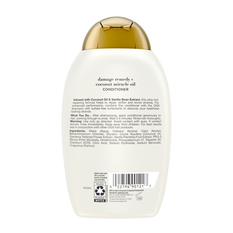 Coconut Oil Hair Conditioner for Dry Frizzy Hair Damage Repair
