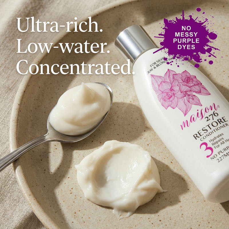 RESTORE Conditioner for Grey, Silver & Blonde Hair - 3-in-1 Moisturizing Treatment, 8 fl oz