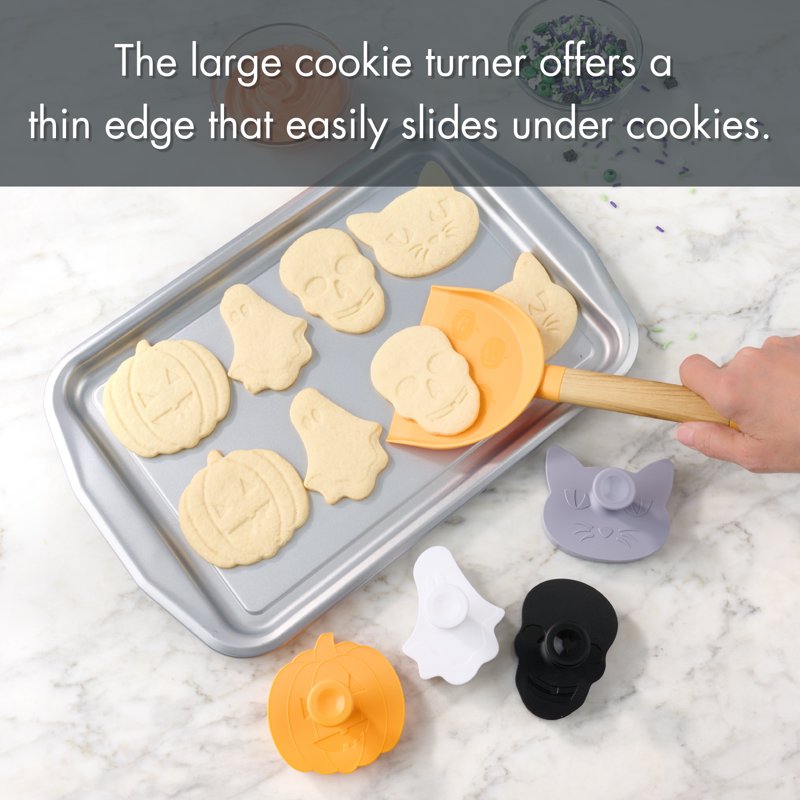 Halloween Cookie Cutter & Stamp Set - Spooky Baking Tools for Festive Treats