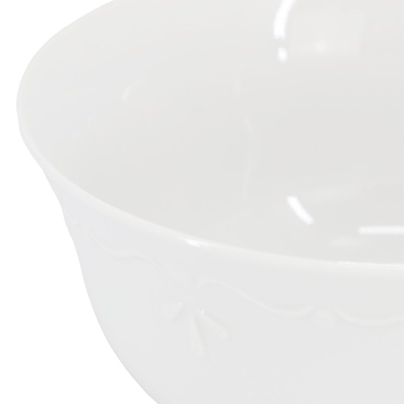 Porcelain Bowl Set - 6 Piece 6.1 Inch White Bowls