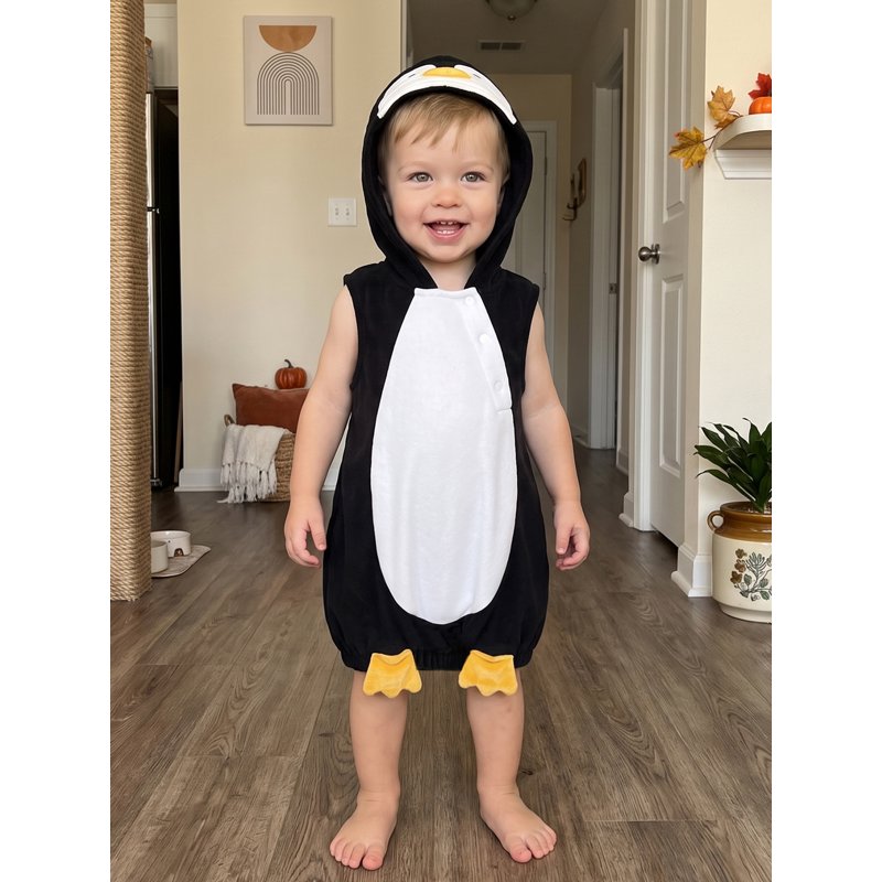 Toddler Penguin Costume for Boys Girls 18-24 Months Halloween Cosplay Outfit