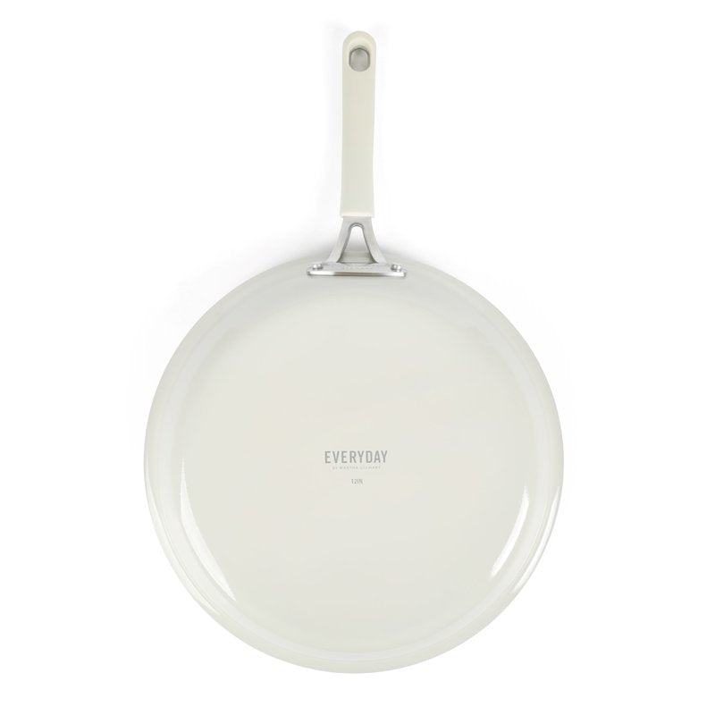 12-Inch Nonstick Fry Pan with Lid - Charlemont, Linen
