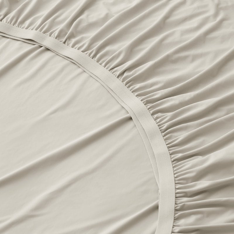 Breescape Essentials 4-Piece Cooling Bed Sheets Set - Queen, Soft Taupe
