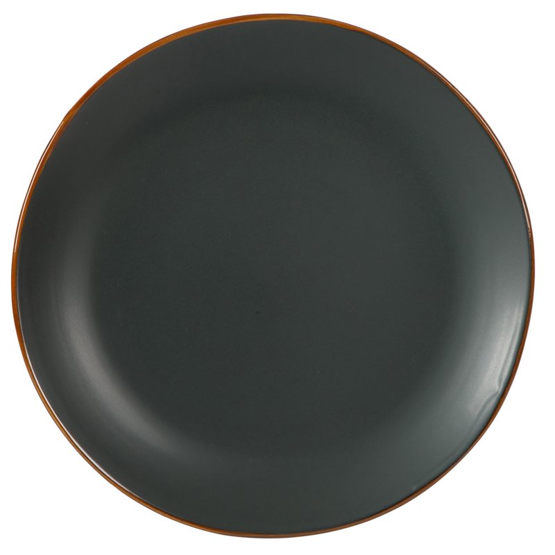 Matte Black Ceramic Dinnerware Set - 12-Piece