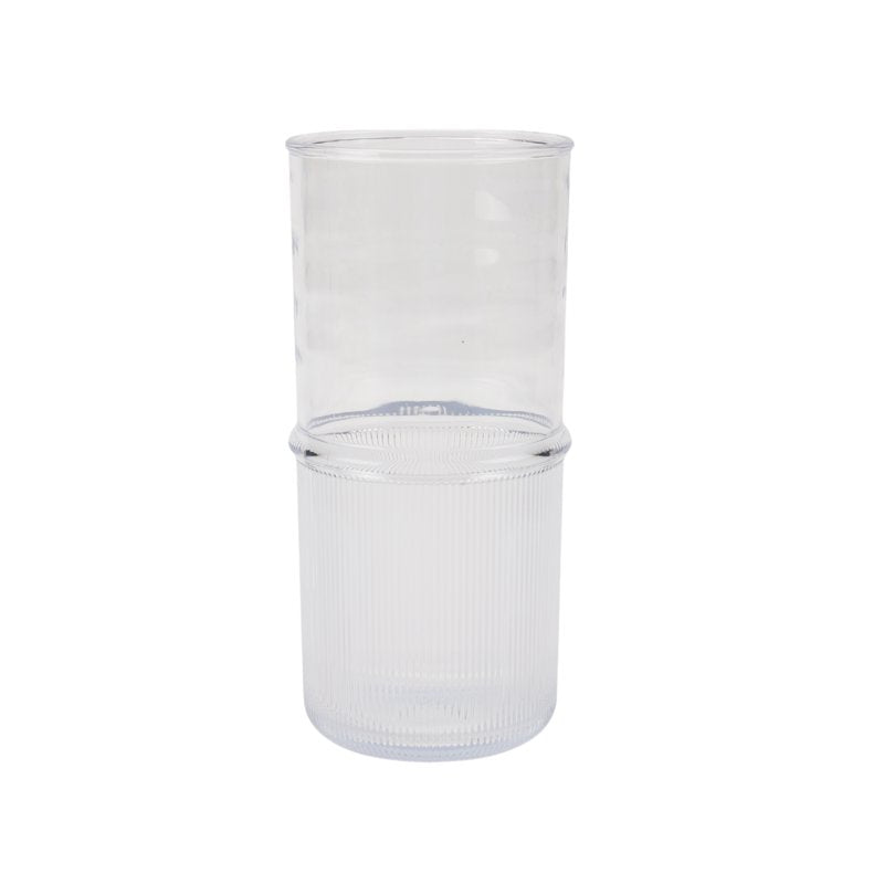 21 oz Clear Ribbed Tritan Tumbler Set - 2 Pack