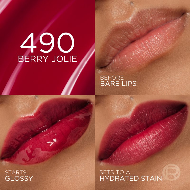 Hydrating Lip Stain Serum with Hyaluronic Acid - Long-Lasting Color