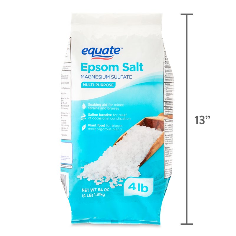 Epsom Salt - Magnesium Sulfate, Unscented, 64 oz Resealable Bag