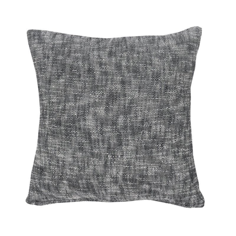 Geometric Diamond Square Throw Pillow - 20 Inch Black and Cream Accent Cushion