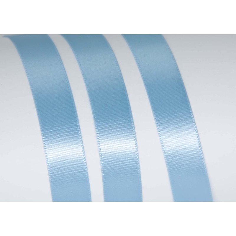 Powder Blue Satin Ribbon 3 Pack - 5/8 Inch Single Face Polyester Craft Trim