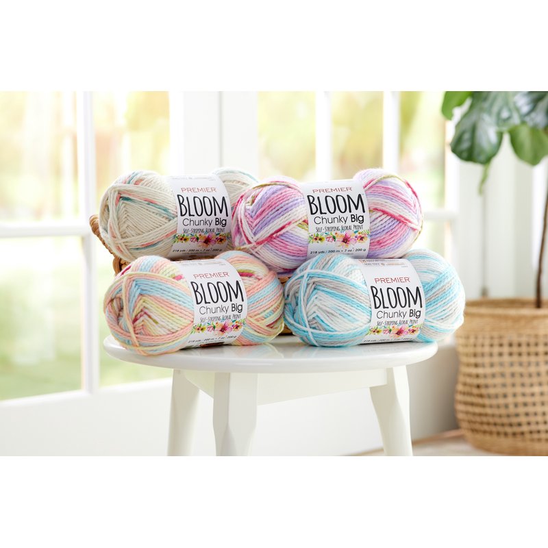 Chunky Acrylic Yarn - Gerbera Bloom Big Yarn 7oz 218yds - Bulky Weight - Single Variation