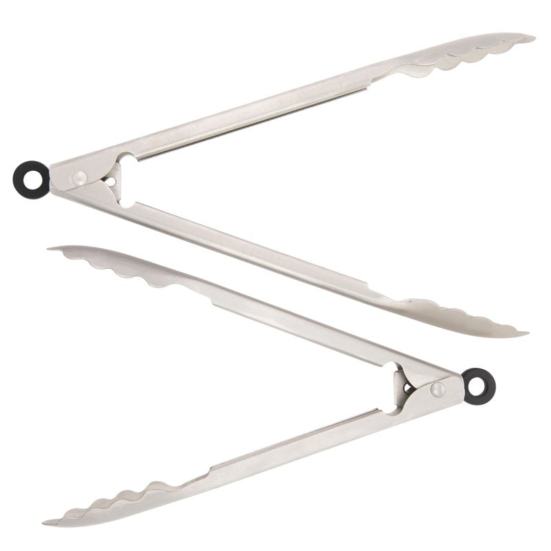 Stainless Steel Utility and Serving Tong Set - 2 Pieces