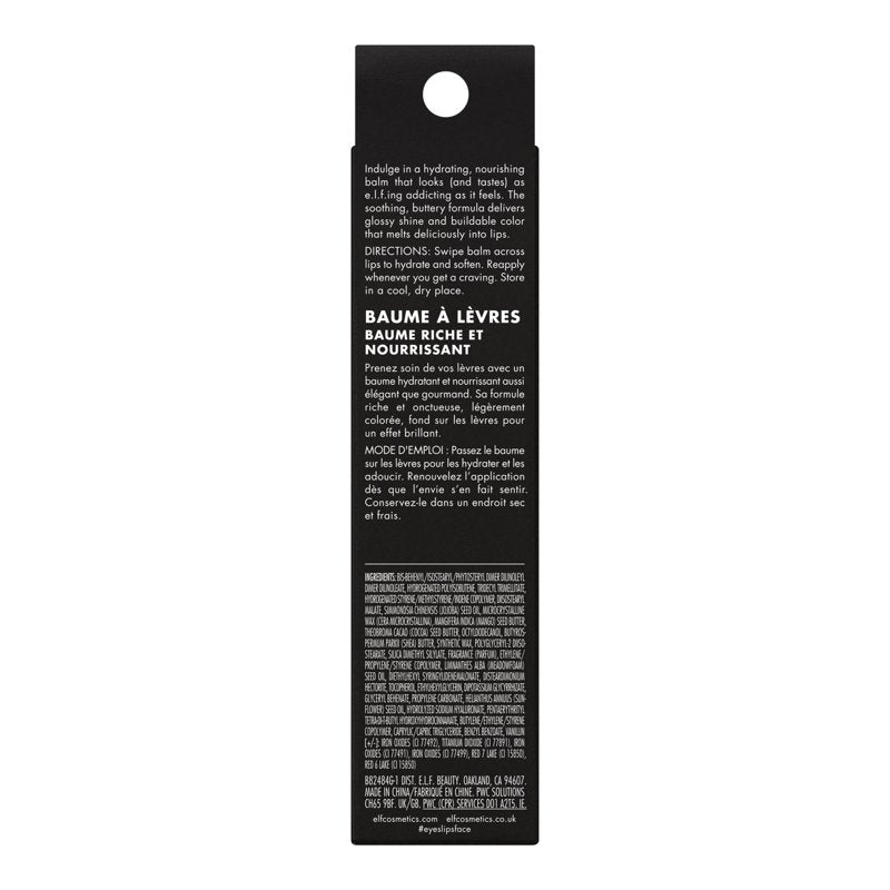 Hydrating Melting Lip Balm with Butter & Hyaluronic Acid - Glossy Tint