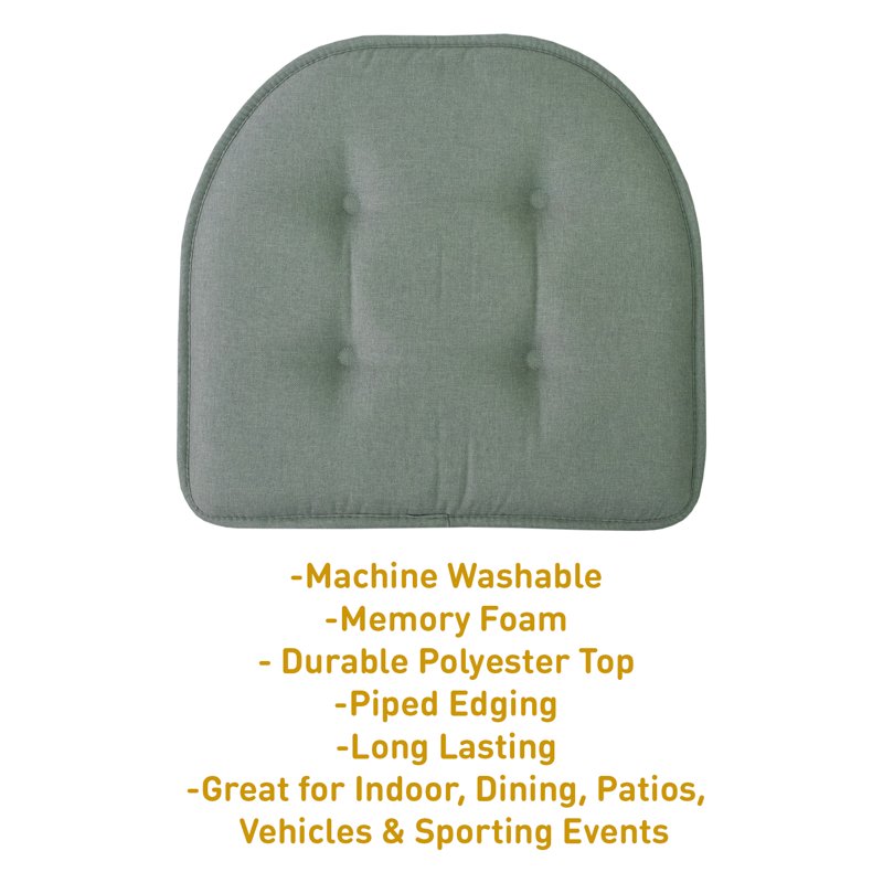 U-Shaped Memory Foam Chair Pad Cushion 6-Pack - Scuba
