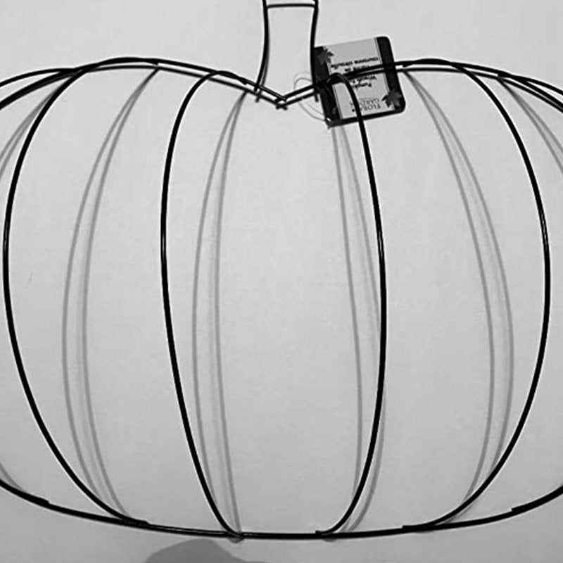 Autumn Pumpkin Wreath Frame Metal DIY Fall Halloween Thanksgiving Decor