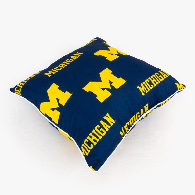 Michigan Wolverines 16x16 NCAA Decorative Pillow Pair - Fan Team Logo