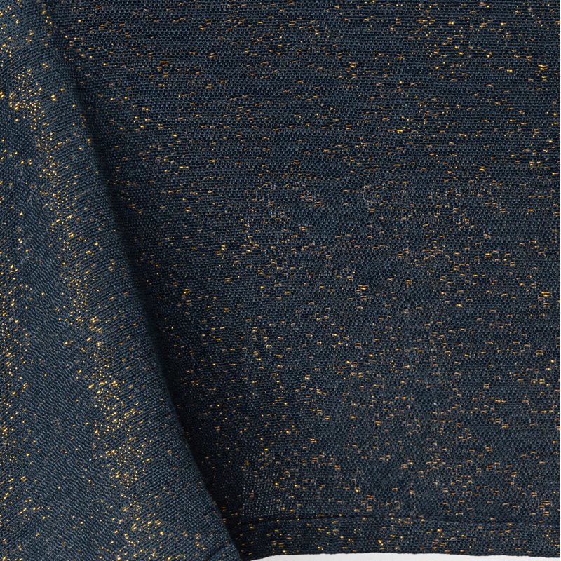 84" Rectangle Tablecloth - Navy and Gold Celestial Design