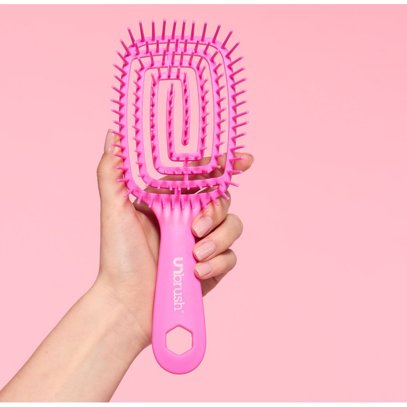 Detangling Brush with DuoFlex™ Bristles for Wet & Dry Hair - Pink